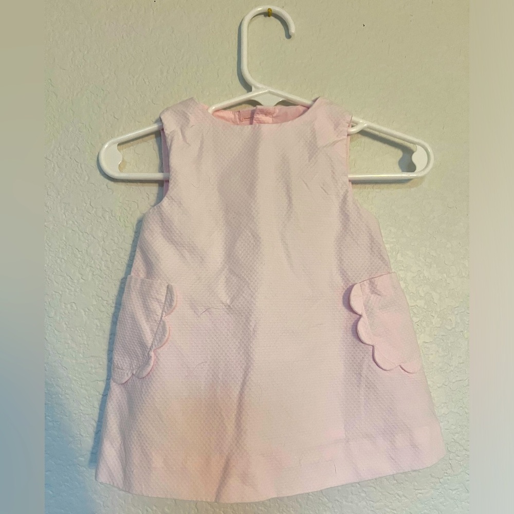 Jacadi paris baby girl dress pink with pockets 3M